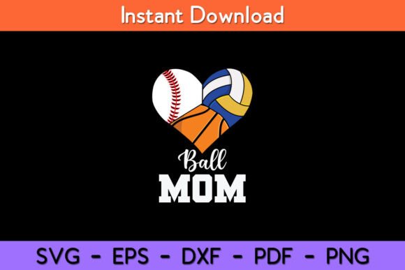 Ball Mom Funny Softball Volleyball Review