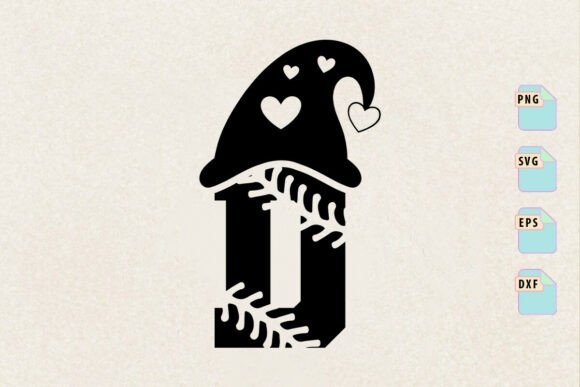 Baseball Christmas Alphabet D Letter