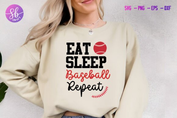 Eat Sleep Baseball Repeat Baseball Shirt