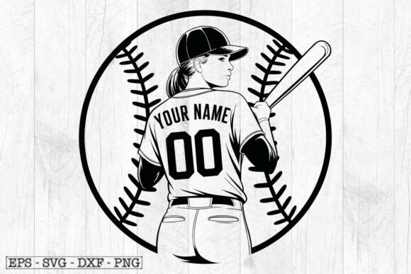 Personalized Name Softball SVG File Review