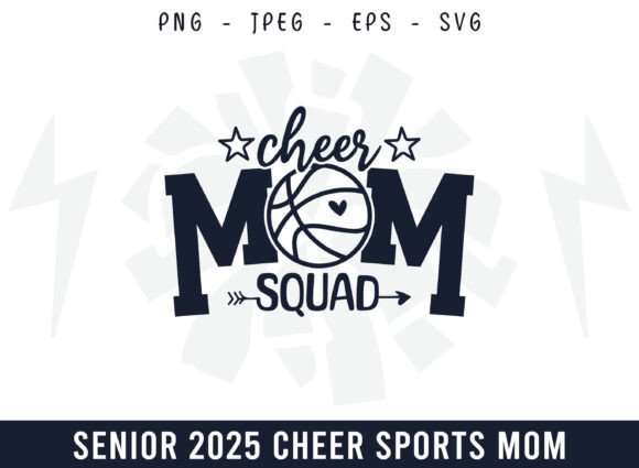 Proud Cheer Basketball Mom Squad Design