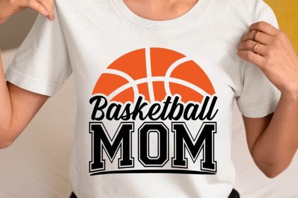 Sports Basketball Mom Png SVG Shirts: Real Embroidery Lens