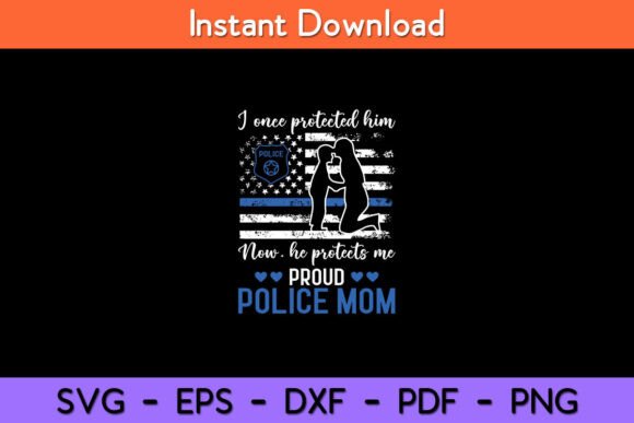 Thin Blue Line American Flag Proud