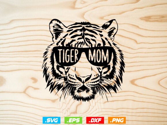 Tiger Head with Glasses Svg, Tiger Mom: Stitching Reality